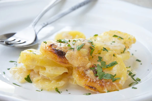 Kartoffelgratin mit Lauch