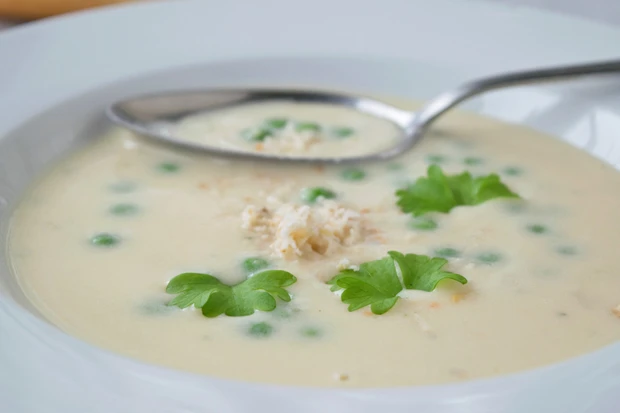 Kartoffelcremesuppe mit Kren