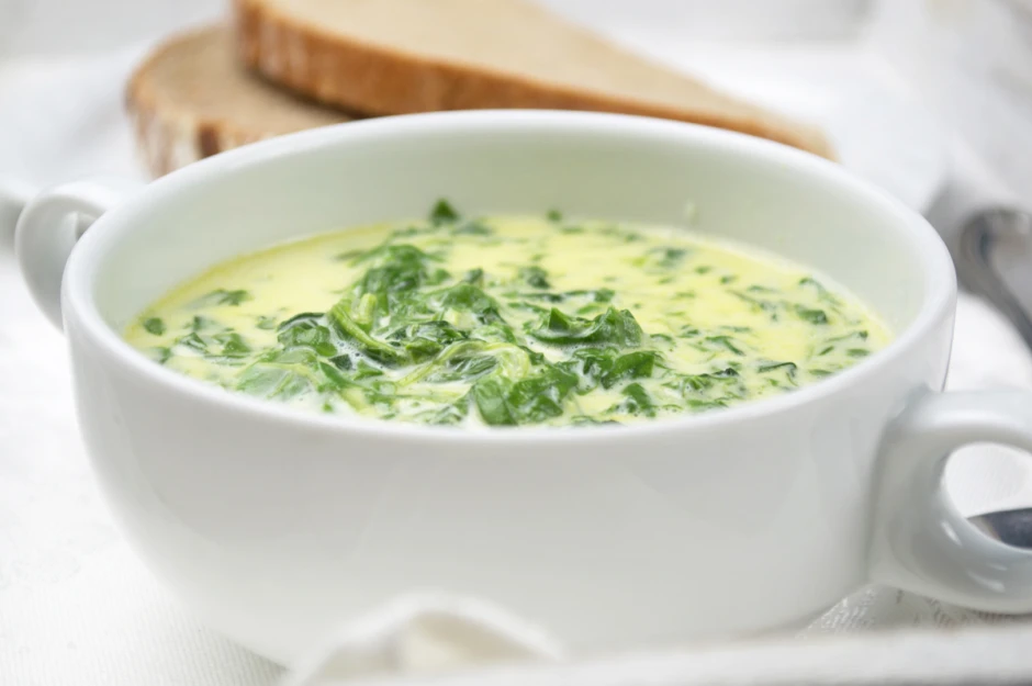 Spinatcremesuppe