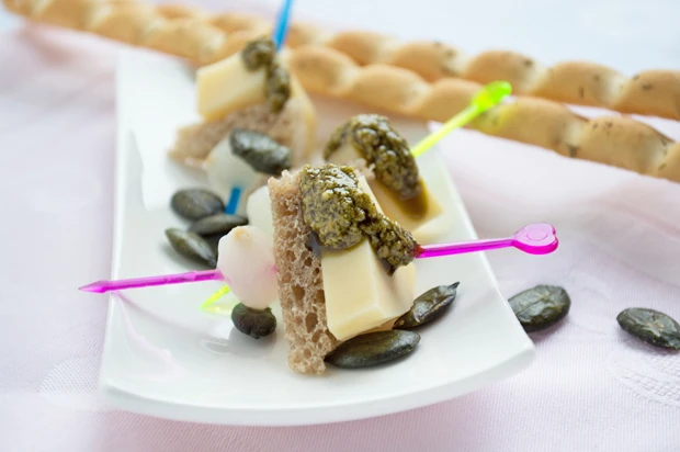 K&uuml;rbiskern-Pesto