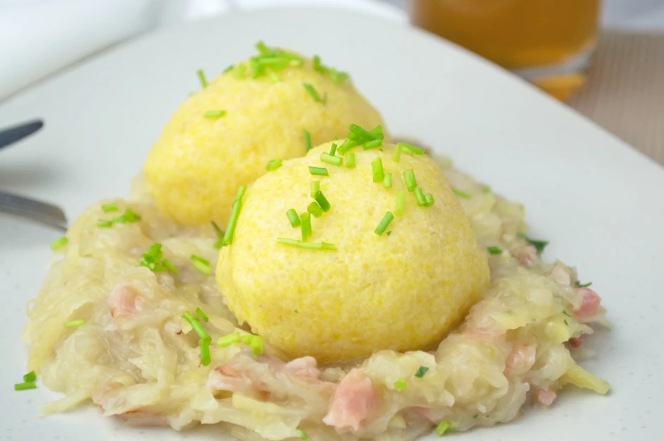 Polentakn&ouml;del mit Topfen