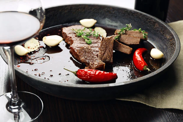 Rinderfilet mit Rotwein