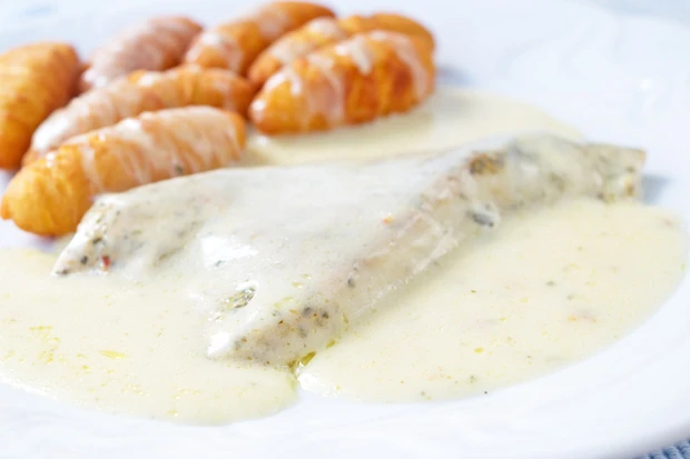 Hühnerbrust in Weinsauce