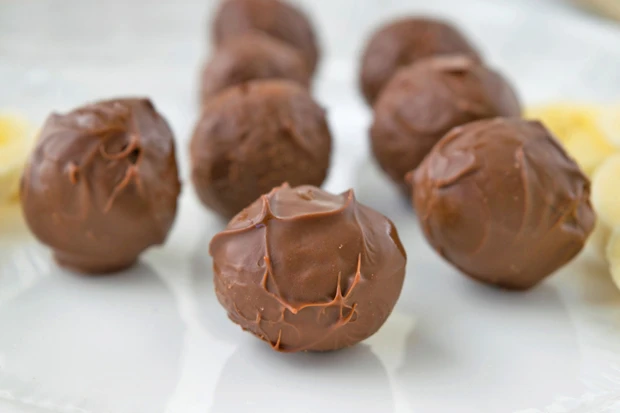 Pralinen mit Bananenfüllung