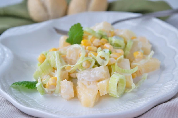 Lauch-Ananas-Salat