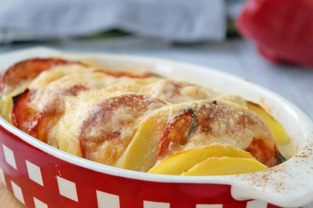 Tomaten-Kartoffel-Gratin
