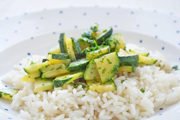 Karamellisierte Zucchini