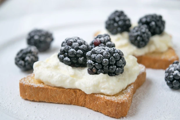 Einfacher Brombeer-Snack