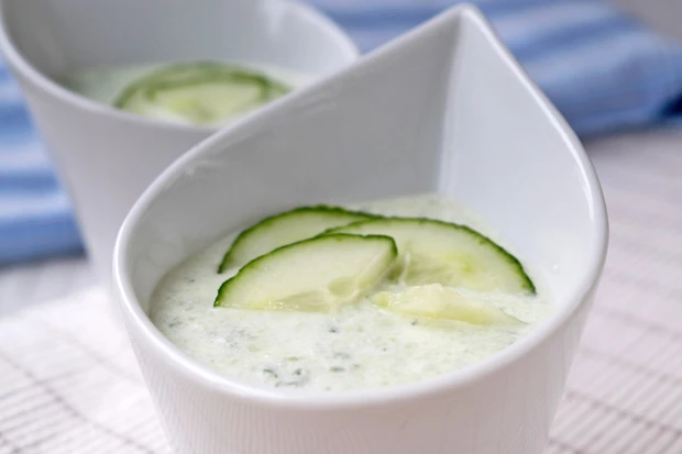 Gurken-Pfefferminze-Suppe