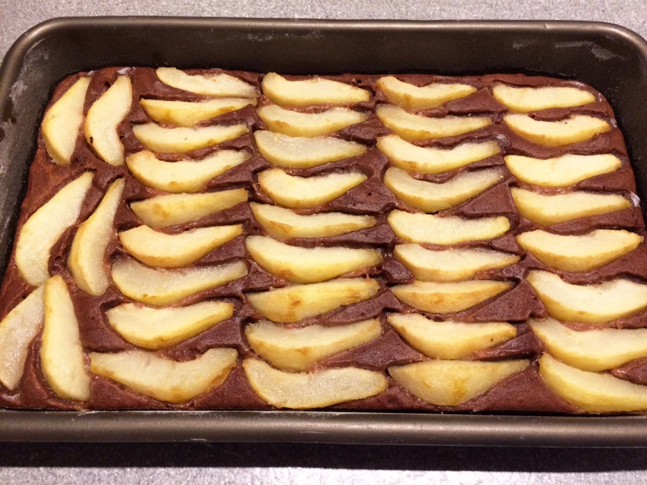 Schokoladen-Birnenkuchen