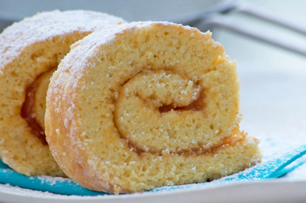 Biskuitroulade für Diabetiker