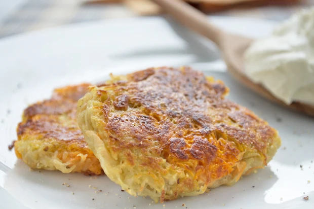 K&uuml;rbis-Kartoffel-R&ouml;sti