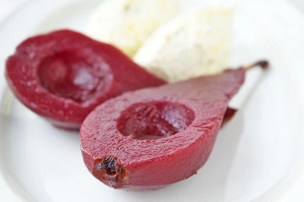 Rote Birnen