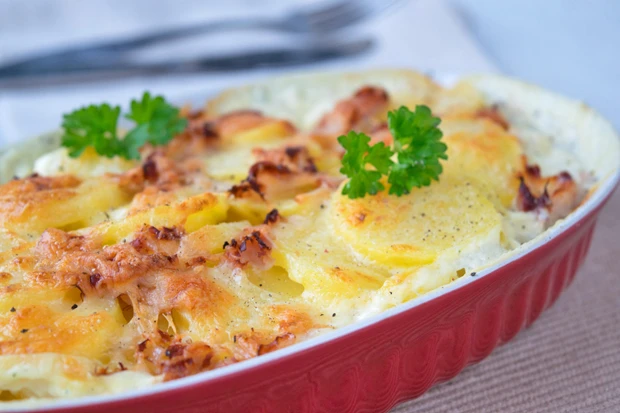 Kartoffel-Schinken-Gratin