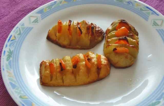 Bratkartoffel mit Karotten