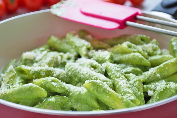 Penne mit Spinatsauce