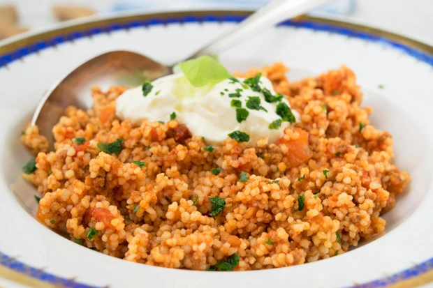 Fleischpfanne mit Bulgur