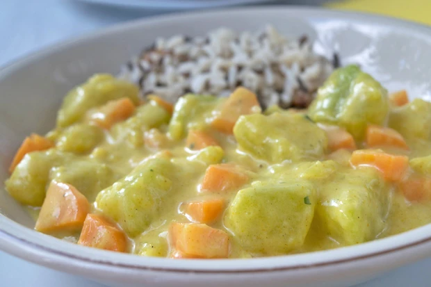 K&uuml;rbis Curry mit Thai Basilikum