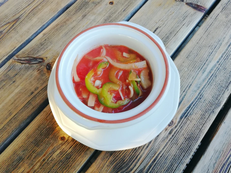 Geeiste spanische Suppe