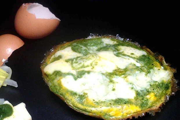 Spinat-K&auml;se Frittata