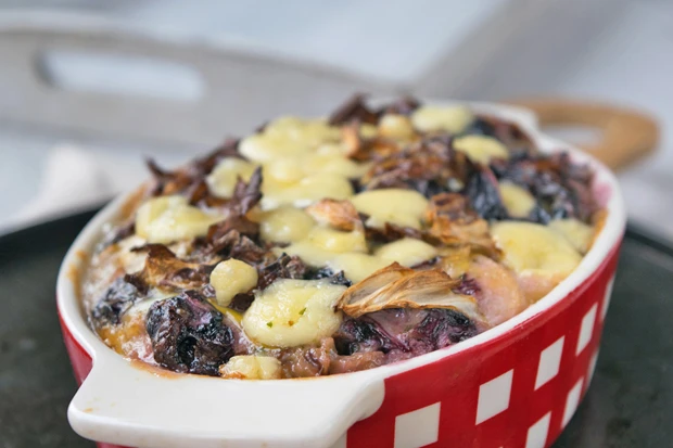 Radicchio-Roquefort-Gratin