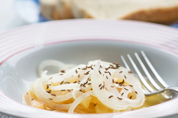 Quargel mit Zwiebel