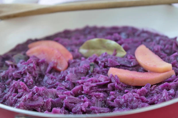 Rotkraut in Rotwein