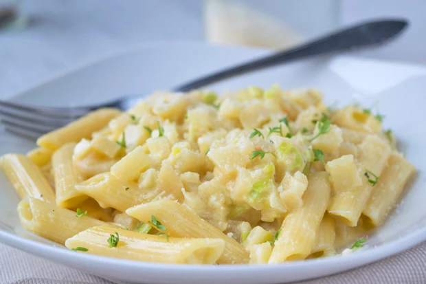 Penne mit Sellerie-Sauce