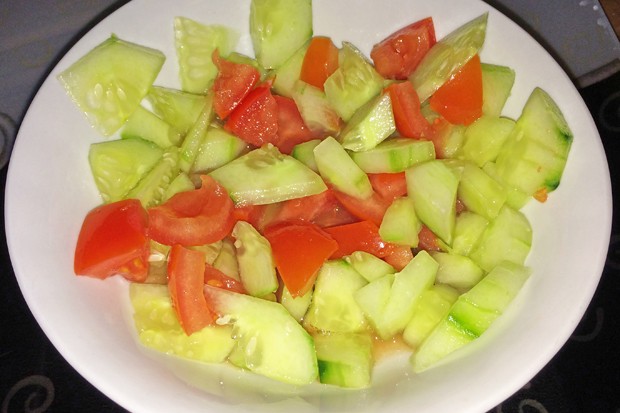 Tomaten-Gurken-Salat