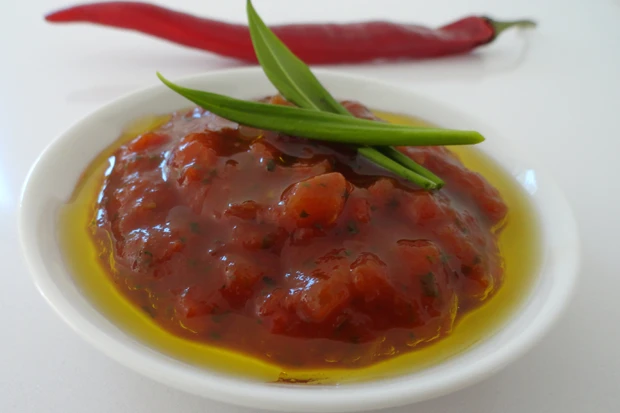 B&auml;rlauch-Tomaten-Dip