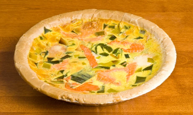 Lachs-Lauch-Quiche
