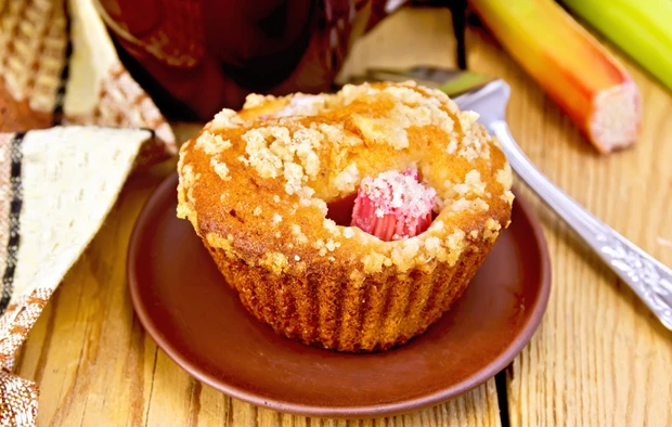 Rhabarber-Apfel-Muffins