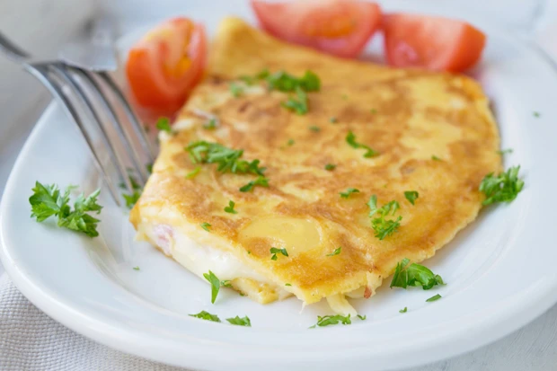 Schinken-Gorgonzola Omelette
