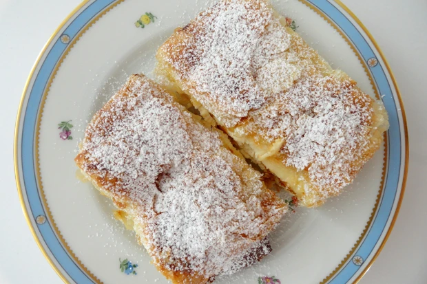 Simpler Topfenstrudel mit Mandarinen