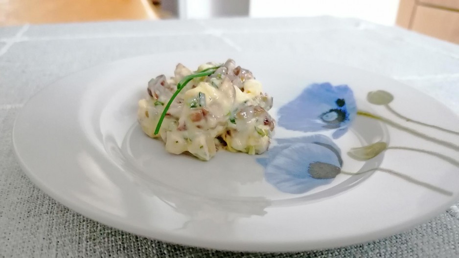 Knoblauch-Butter mit Champignons