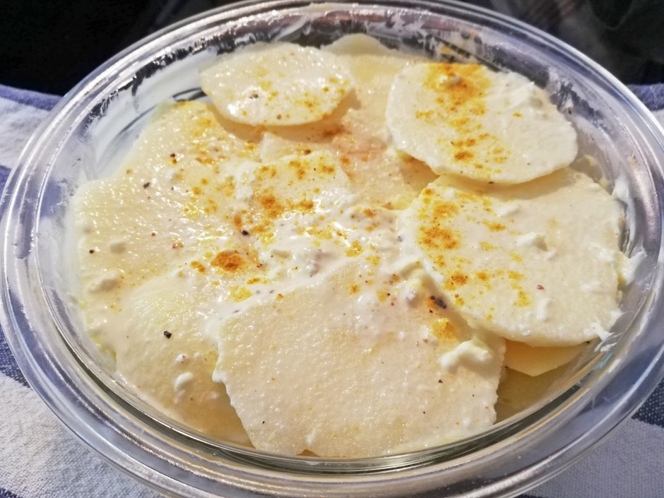 Kartoffelauflauf mit Apfel
