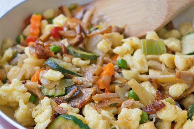 Asiatische Spätzle