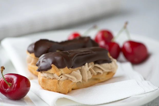 Kaffeecreme-Eclairs