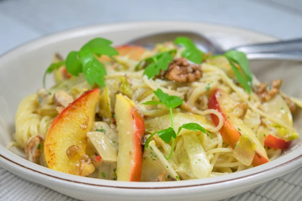 Spaghetti mit Chicorée
