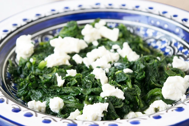 Spinat mit Feta