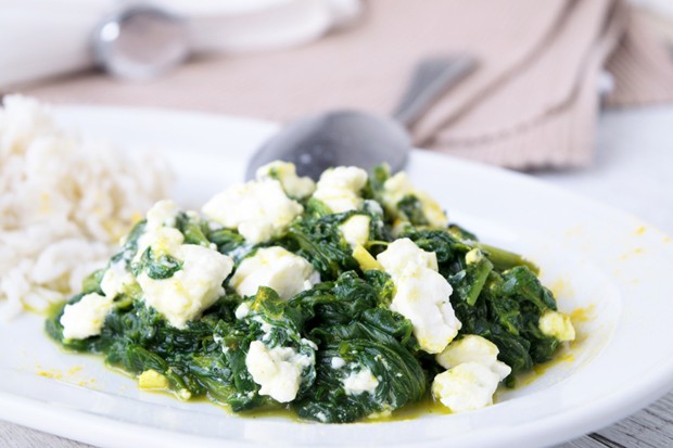 Feta-Spinat-Gericht