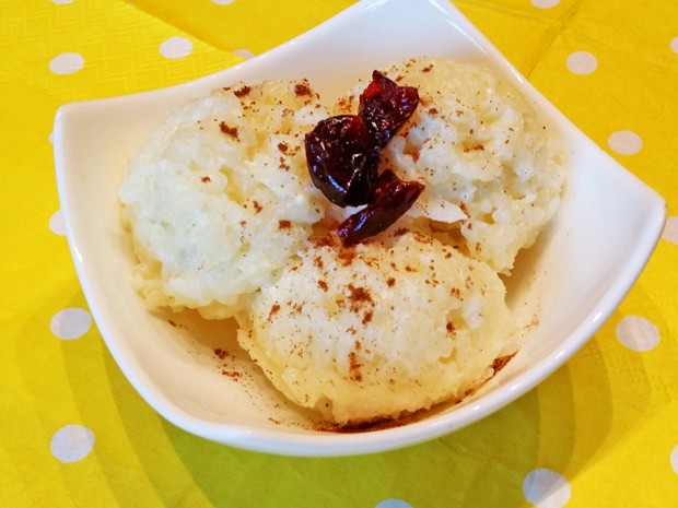 Milchreis Dessert mit Cranberrys