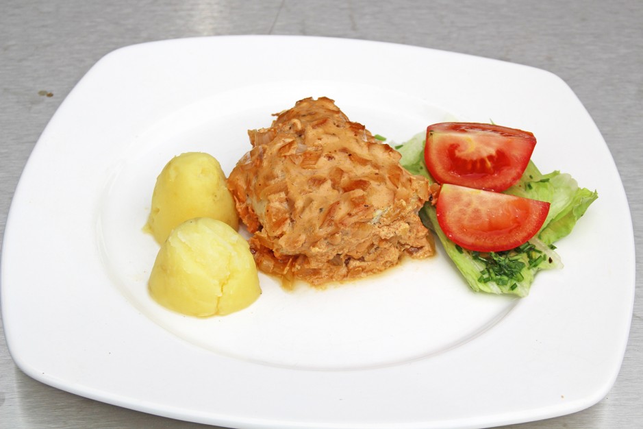 Hühnerbrust mit Currykruste