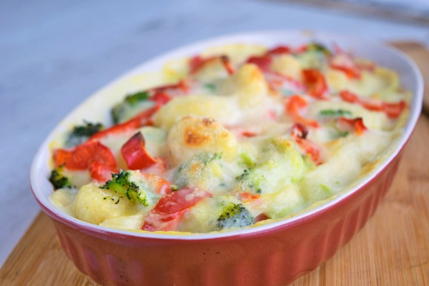 Brokkoli-Auflauf mit Gnocchi