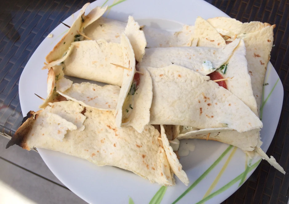 Gegrillte Tortilla