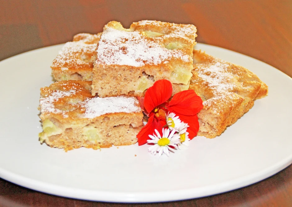 Joghurt-Rhabarberkuchen