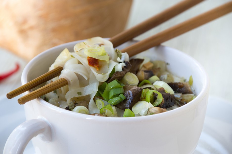 Reisnudelsuppe mit Kokos