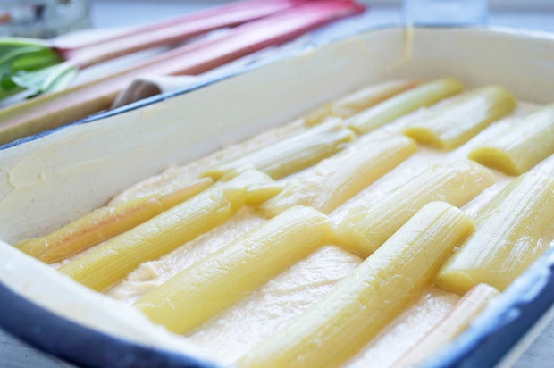 Einfacher Rhabarberkuchen