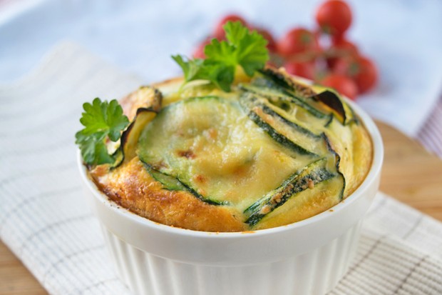 Einfaches Zucchini-Gratin