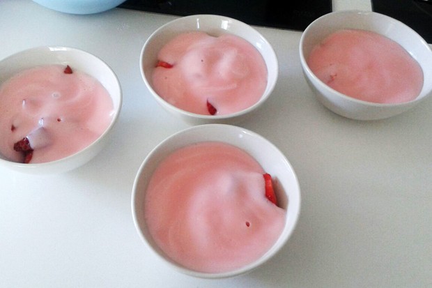 Erdbeerpudding selbstgemacht